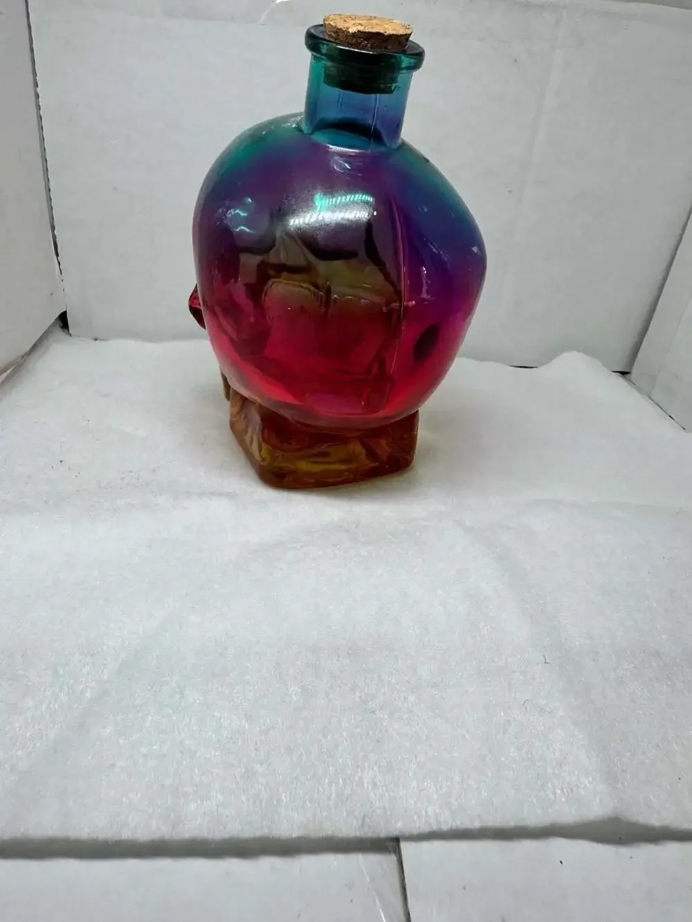 Crystal Head Vodka Pride Edition Limited Rainbow Glass Skull Bottle